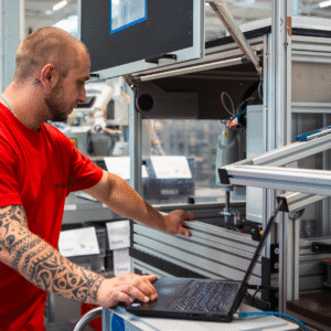 Foto von CERA SYSTEM Mitarbeitenden am Standort Hermsdorf – modernes High‑Tech‑Keramikunternehmen der SAMSON‑Gruppe.