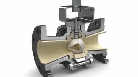 KSV‑Kugelhahn – Keramisch ausgekleidet für abrasive & korrosive Medien